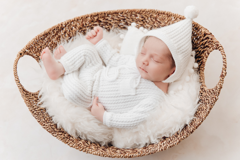 Photo avec bébé en studio paris