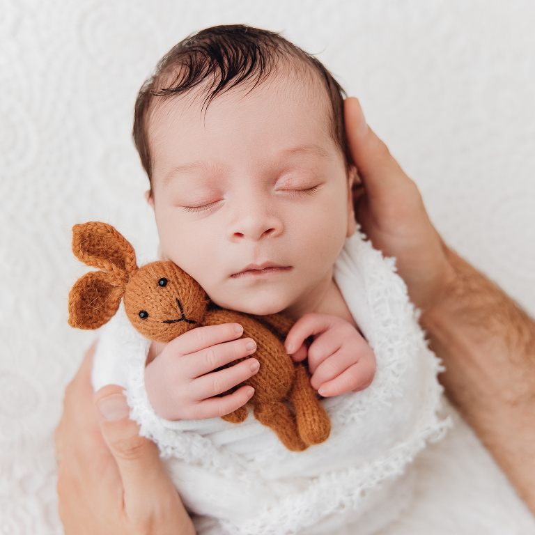 Photo avec bébé en studio paris